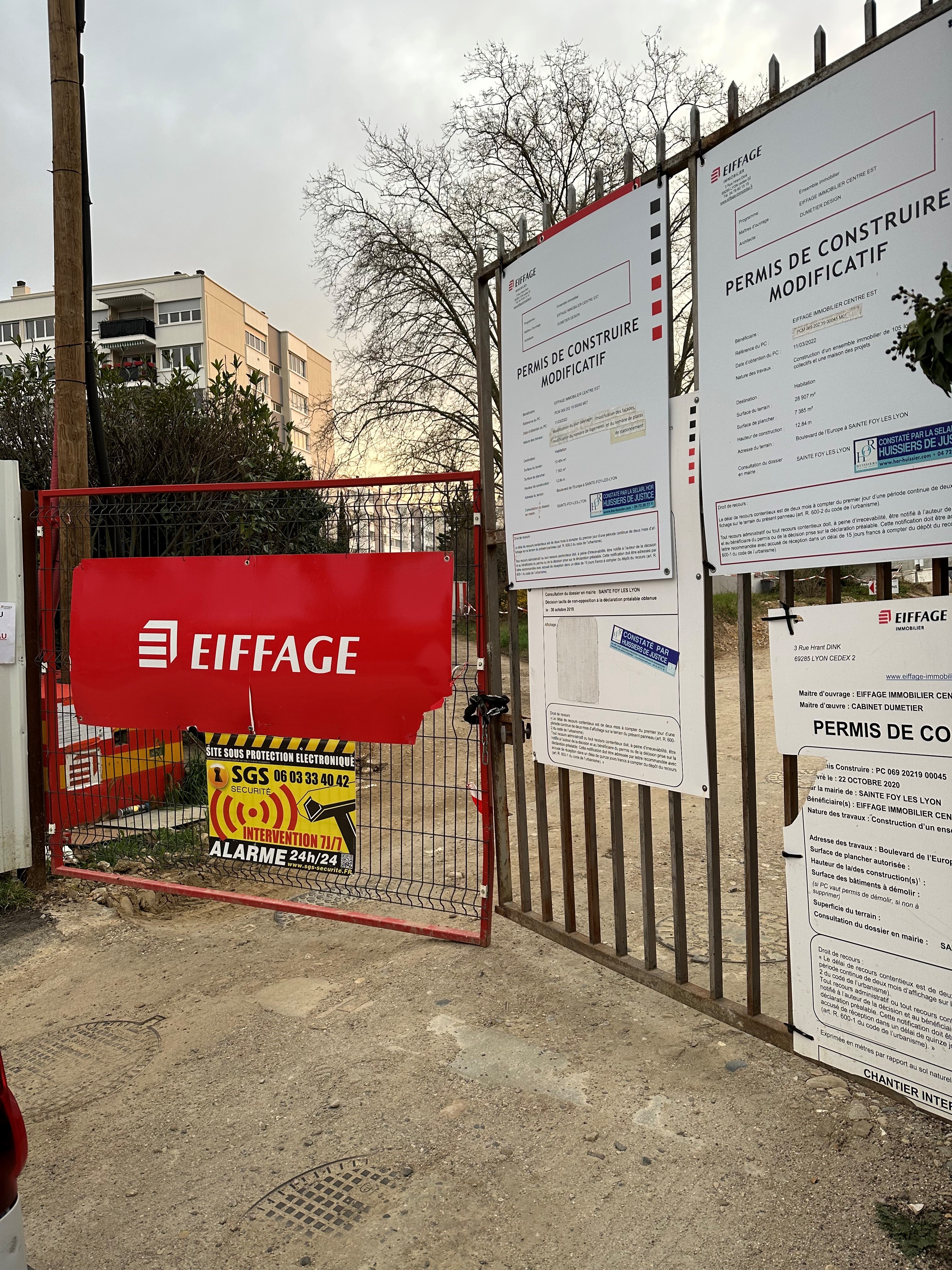 Caméras de vidéosurveillance sur chantier BTP